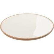 J-Line - Tray Kos Wood Brown/white Large - 35x35x3cm
