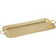 J-Line - Plateau Mile Mat Metaal Goud Large - 42x18.4x1.3cm