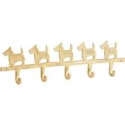 J-Line - Kapstok Honden Aluminium Goud - 57x16x4cm