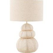 J-Line - Lamp Zee-egel Poly Beige - 30.5x30.5x47cm