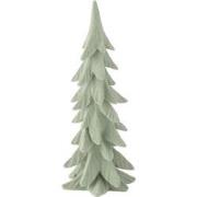 J-Line - Denneboom Resine Velours Munt Large - 16.5x15.5x44cm