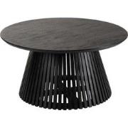 J-Line - Salontafel Vincent Mangohout Zwart Medium - 80x80x39.5cm