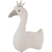 J-Line - Zwaan Polyester Wit/grijs Large - 75x30x77cm