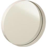 J-Line - Spiegel Rond Boord Metaal Wit Small - 30x30x5cm