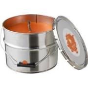 J-Line - Buitenkaars Verfpot Ikoko Metaal/was Oranje Large 135u - 29x2...