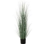 J-Line - Grassen In Pot Plastiek Blauw/groen Large - 49x44x121cm
