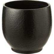 J-Line - Bloempot Ying Keramiek Zwart Medium - 33x33x32cm