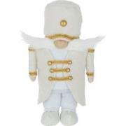 J-Line - Soldaat Polyester Wit/goud Large - 23x14x43cm