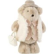 J-Line - Beer Das Tas Textiel Beige Small - 23x17x38cm