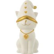 J-Line - Kat Hart Hat Dolomiet Wit/goud Large - 16.2x13.6x29.4cm