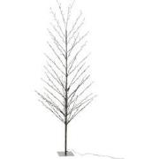J-Line - Kerstboom Kaal+ Led Metaal Zwart - 90x90x200cm
