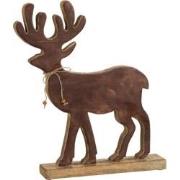 J-Line - Beeldje Rendier Hout Bruin Large - 41x33.5x6cm
