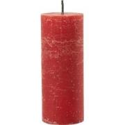 J-Line - Buitenkaars Pilaar Paraffine Rood Large-45uren - 25x10x10cm