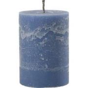 J-Line - Buitenkaars Pilaar Paraffine Blauw Medium-95uren - 21x15x15cm