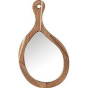 J-Line - Spiegel Palette Hout/glas Natuur Small - 36x2x63cm