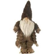 J-Line - Kabouter Bos Textiel Bruin Small - 25x18x64cm