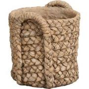 J-Line - Bloempot Handvaten Aardewerk Naturel Medium - 28x26x27cm