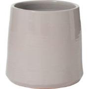 J-Line - Bloempot Rond Keramiek Grijs Large - 29x29x26cm