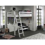 LUCEVI - Pino Mezzanine bed 1400x200 cm + Commode 2 deuren + Slaapfaut...