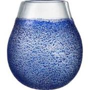 J-Line - Windlicht Santorini Glas Blauw - 21x21x25cm