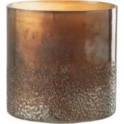 J-Line - Windlicht Glas Bruin Large - 23x23x27cm