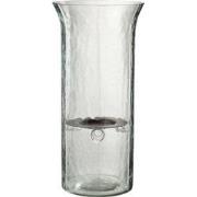 J-Line - Kaarshouder Bord Wazig Glas Transparant Large - 19x19x40cm