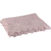 J-Line - Tafelkleed Mia Kant Katoen Violet - 200x135x0.5cm