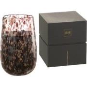 J-Line - Geurkaars Mia Zwart/mix Glas Large - 20x20x32.5cm