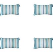 Madison -  Sierkussen Righe azure - Ca. 30x50 cm - Set van 4
