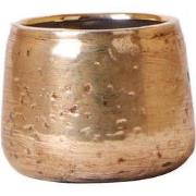 Kolibri Home | Luxury bloempot - Gouden keramieken sierpot - Ø6cm