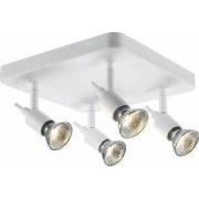 SONAR II wit 4x 5W LED GU10 dimbaar incl.