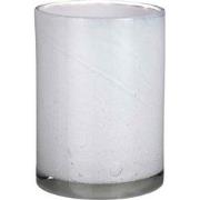 Mica Decorations Estelle Vaas - H23 x Ø17 cm - Glas - Wit
