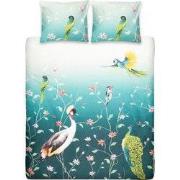 Ten Cate Katoensatijnen Dekbedovertrek - 200x200/220 - Pauline Groen