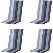 Madison -  Tuinstoelkussen Hoge Rug Victoria grey - Ca. 120x50 cm - Se...