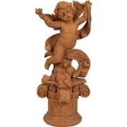 Clayre & Eef Decoratie Beeld Engel 30 cm Bruin Polyresin Religious scu...