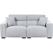 Beliani FAUSKAN - Driezitsbank-Blauw-Polyester