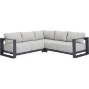 Levanto Hoek Loungebank Carbon Black