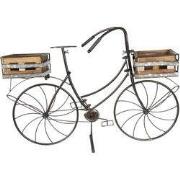 Clayre & Eef Planthouder fiets  85x30x58 cm Bruin Ijzer Fiets