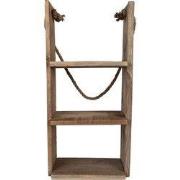 Clayre & Eef Wandrek  28x16x59 cm Bruin Hout Muurrek