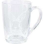 Clayre & Eef Theeglas 300 ml Transparant Glas Konijn Theemok