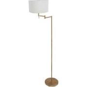 Mexlite - vloerlamp - Bella - brons - linnen metaal - Ø 45cm - E27 - 3...