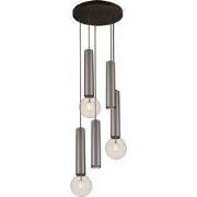 Taboros 5L hanglamp 5L 2xGU10 (excl) 3xE27 (excl) zwart + geborsteld s...