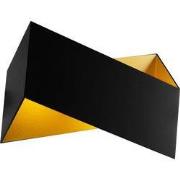 KUMIS Wandlicht zwart / goud 2xG9 excl (max 40W)