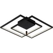 NORI LED 42W 3000K zwart 540x480x60 dimbaar