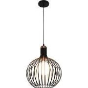 RAGA 1x E27 pendel zwart+koper Ã˜35cm