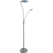 Alaves vloerlamp LED 24,5W + 5W satin chroom