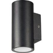 TENGU Wandlicht 2x3W 3000K IP65 zwart