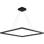 GURI LED pendel 90x90cm 98W 3000K zwart dimbaar