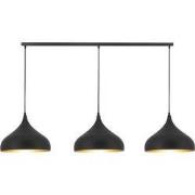 Losse opbouw basis voor pendels 3x, zwart, 90cm