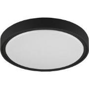 QIJO plafonnier rond zwart SMD LED 1550Lm 15W IP65